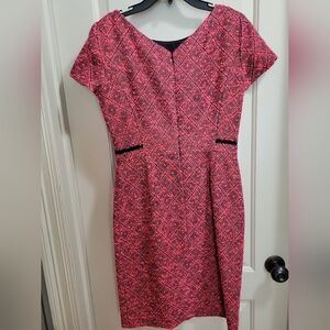Antonio Melani Pink & Black Knee Length Dress, Size 4
